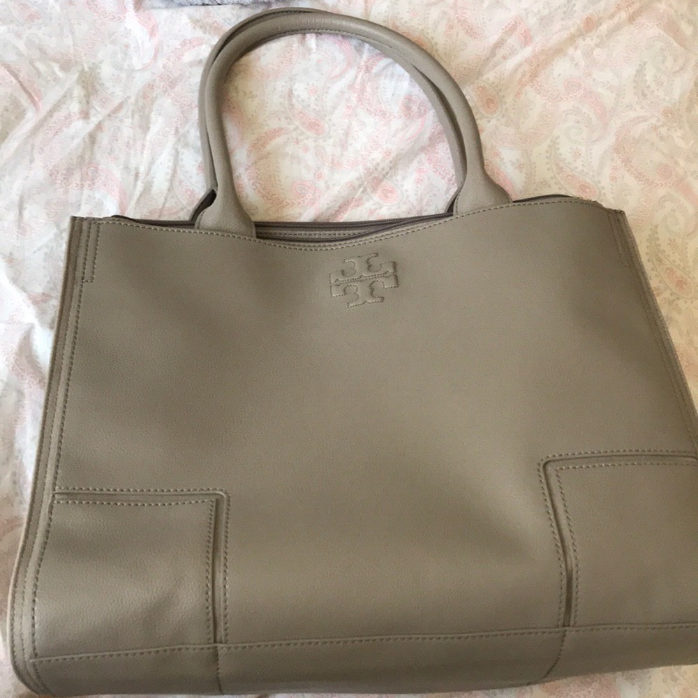 Tory Burch Ella tote in French Grey